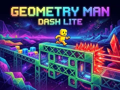 Hra Geometry Man Dash Lite
