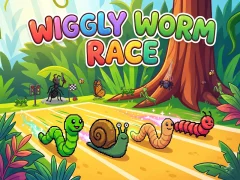 Hra Wiggly Worm Race