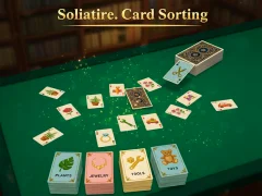 Hra Solitaire. Card Sorting