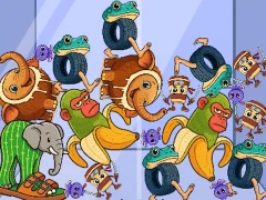 Hra Italian Brainrot: Animals Merge Puzzle