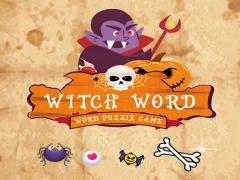 Hra Witch Word Halloween Puzzel Game