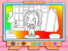 Hra Coloring Book: Avatar Girl Dress Up Shopping