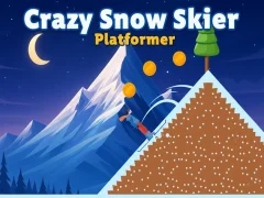 Hra Crazy Snow Skier: Platformer