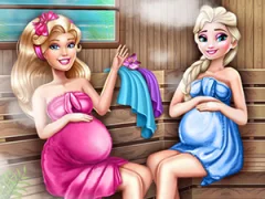 Hra Cute Mommies Pregnant Sauna