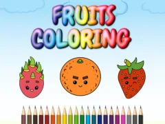 Hra FRUITS COLORING