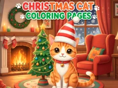 Hra Christmas Cat Coloring Pages
