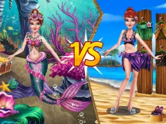 Hra Mermaid vs Princess Outfit