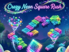 Hra Crazy Neon Square Rush