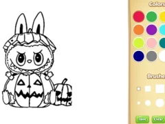 Hra Halloween Labubu Coloring & Drawing Game