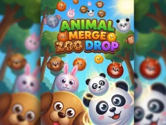 Hra Animal Merge Zoo Drop