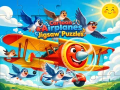 Hra Cartoon Airplanes: Jigsaw Puzzles