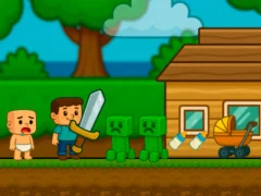 Hra Baby Noob Help! Steve