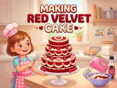 Hra Making Red Velvet Cake