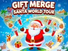Hra Gift Merge Santa World Tour