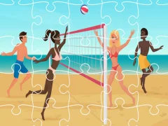 Hra Beach Volleyball Jigsaw