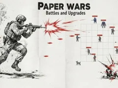 Hra Paper Wars: Battles and Upgrades