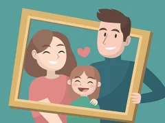 Hra Happy Family Puzzle