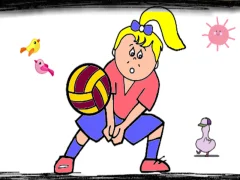 Hra Volleyball Fun Coloring