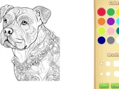 Hra Dog Coloring Book for Adults
