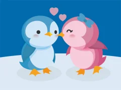 Hra Cute Penguin Puzzle