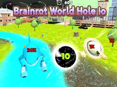 Hra Brainrot World Hole io
