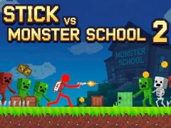Hra Stick vs Monster School 2