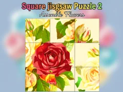 Hra Square jigsaw Puzzle 2  Assemble Flowers