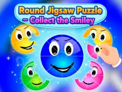 Hra Round jigsaw Puzzle - Collect the Smiley