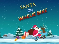 Hra Santa On Wheelie Bike