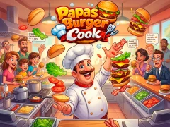 Hra Papas Burger Cook
