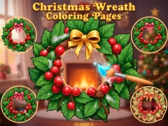 Hra Christmas Wreath Coloring Pages