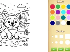 Hra Dog Coloring Book