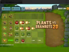 Hra Plants vs Brainrots 2D