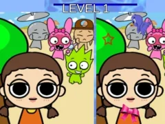 Hra Sprunki and Squid Game Difference