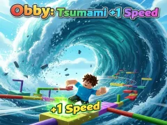Hra Obby: Tsunami +1 speed