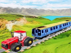 Hra Chained tractor towing train