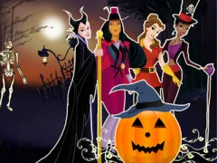 Hra Princesses Halloween Night