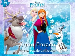 Hra Anna Frozen Jigsaw Puzzle Collection
