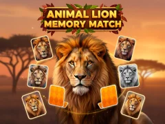 Hra Animal Lion Memory Match
