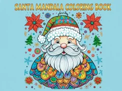 Hra Santa Mandala Coloring Pages
