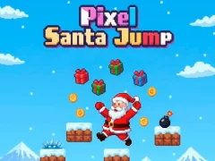 Hra Pixel Santa Jump