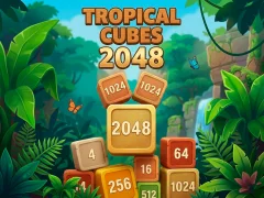 Hra Tropical Cubes 2048