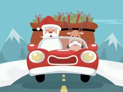 Hra Santa Giving Presents Jigsaw