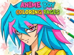 Hra Anime Boy Coloring Pages