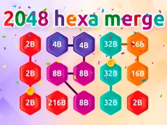 Hra 2048 Hex Chain Merge