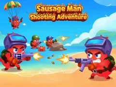 Hra Sausage Man Shooting Adventure