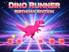 Hra Dino Runner Birthday Edition