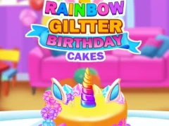 Hra Rainbow Glitter Birthday Cakes