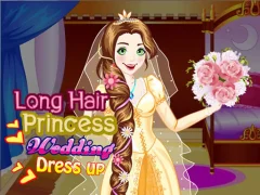Hra Long Hair Princess Wedding Dress up