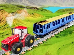 Hra Chain Tractor Train Towing Game 3D